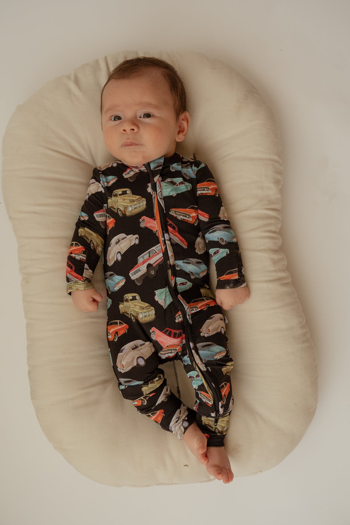 Vintage Cars | Bamboo Zip Romper