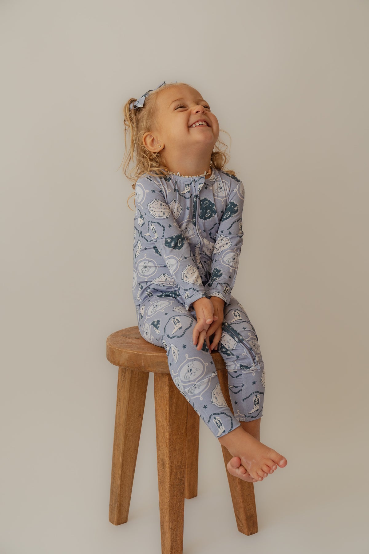 Western | Bamboo Zip Romper