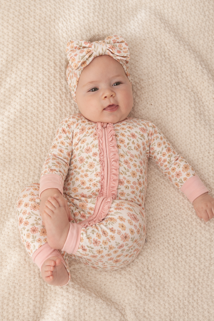 Wildflower Whisper | Bamboo Zip Romper