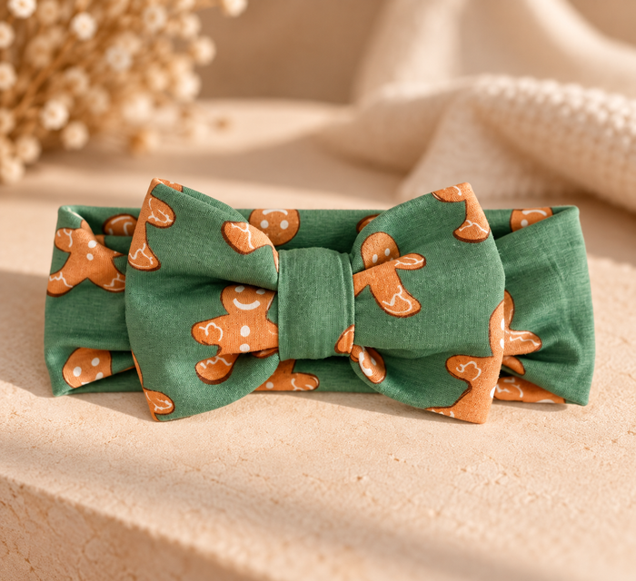 Gingerbread Christmas | Headband Bow