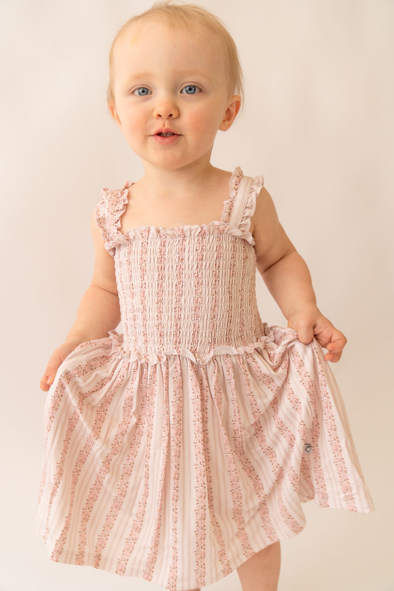 Pink Floral | Bamboo Toddler Twirl Daywear Dress