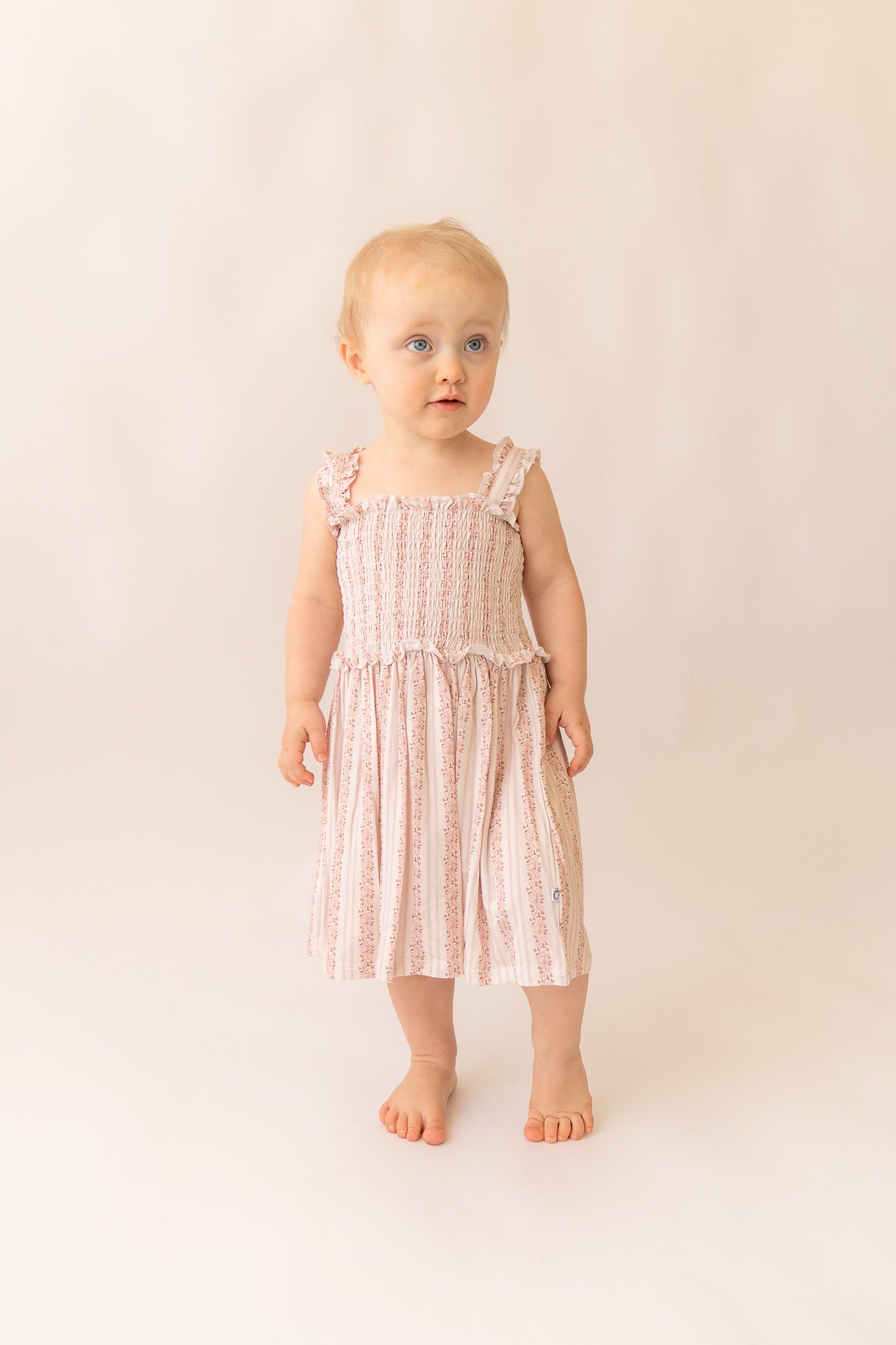Pink Floral | Bamboo Toddler Twirl Daywear Dress
