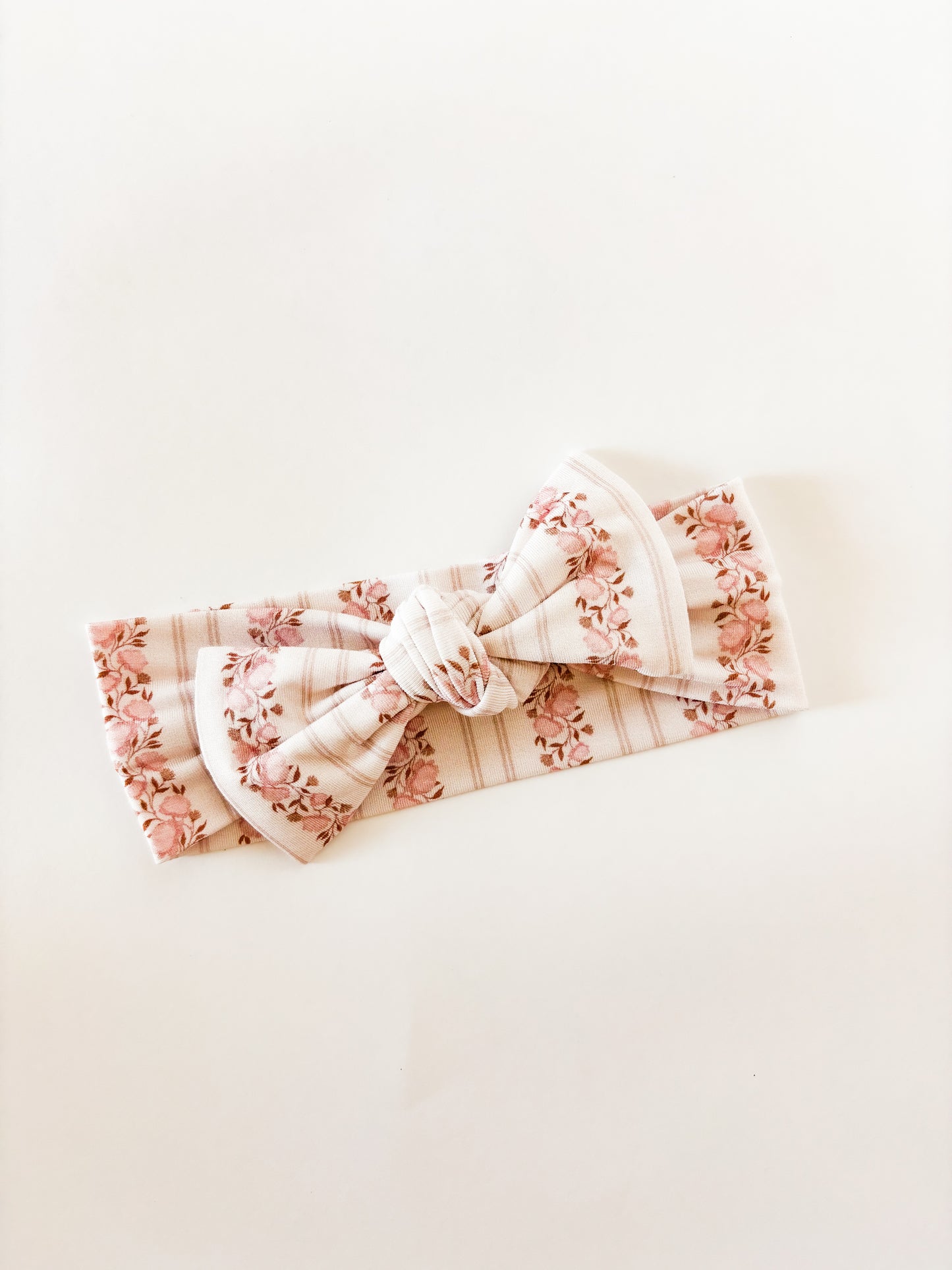Pink Floral | Headband Bow