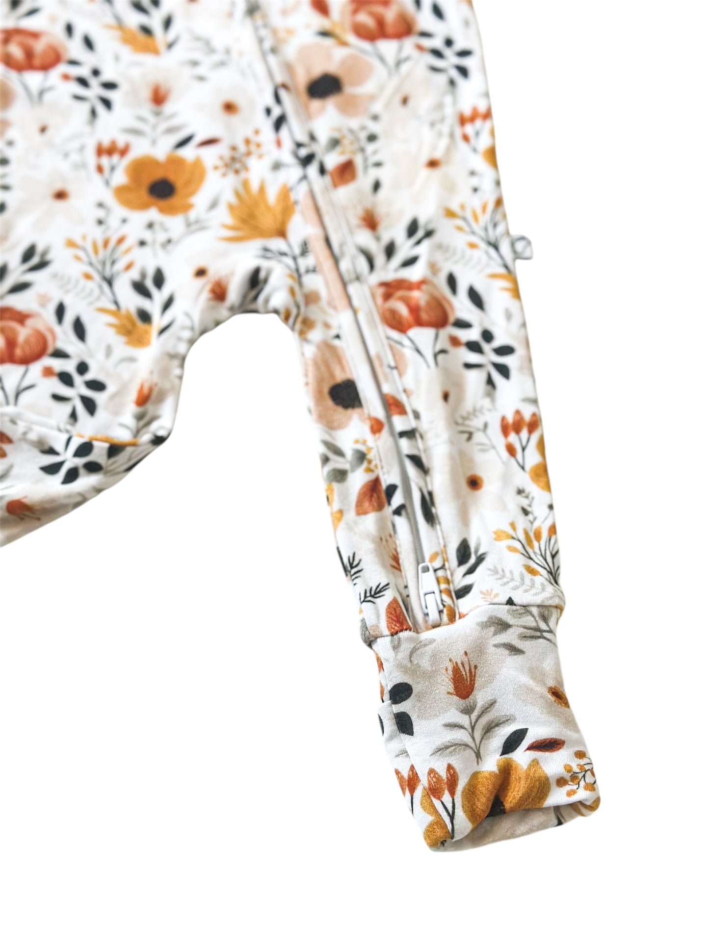 Floral | Bamboo Zip Romper