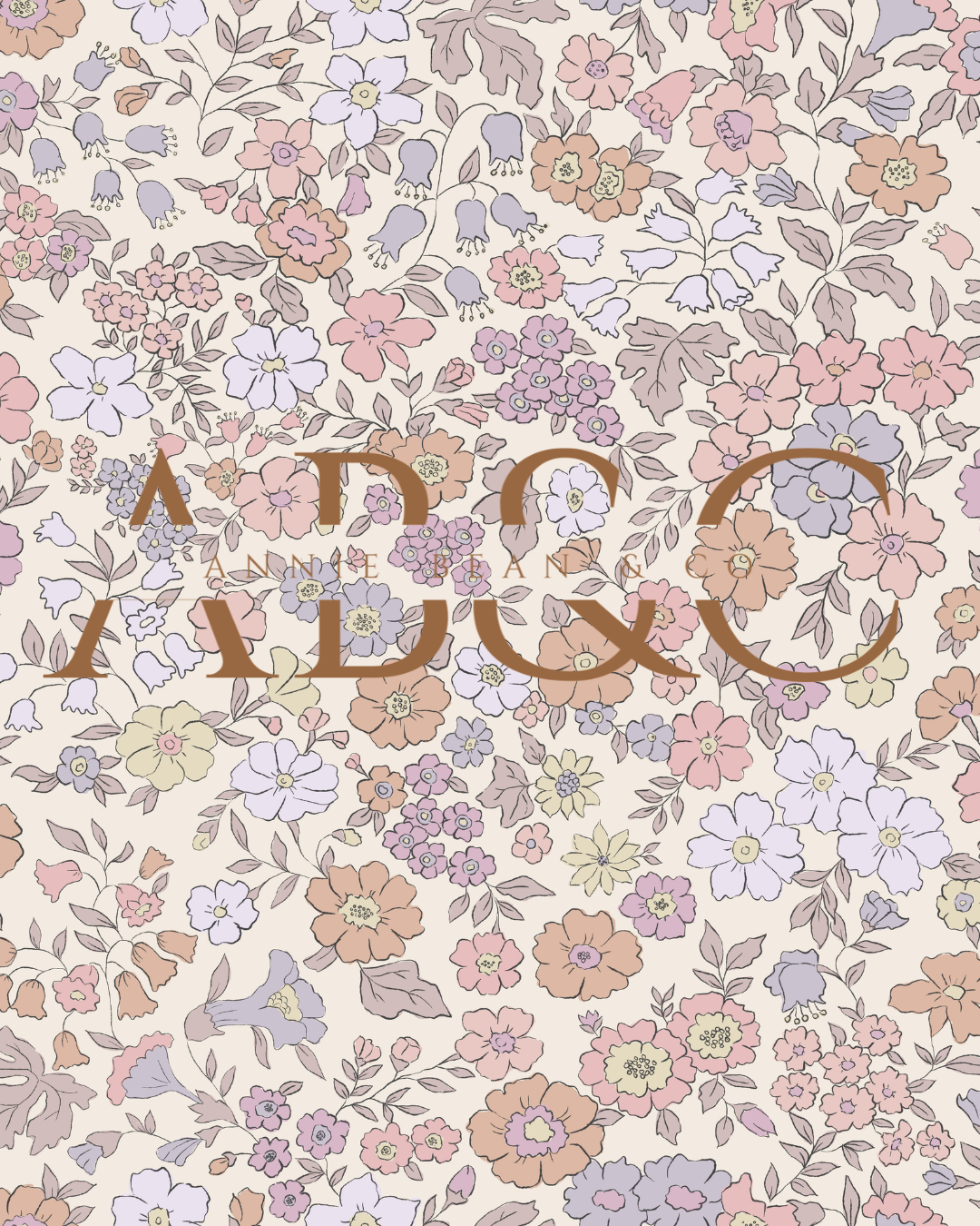 Lavender Floral Garden | Bamboo Zip Romper
