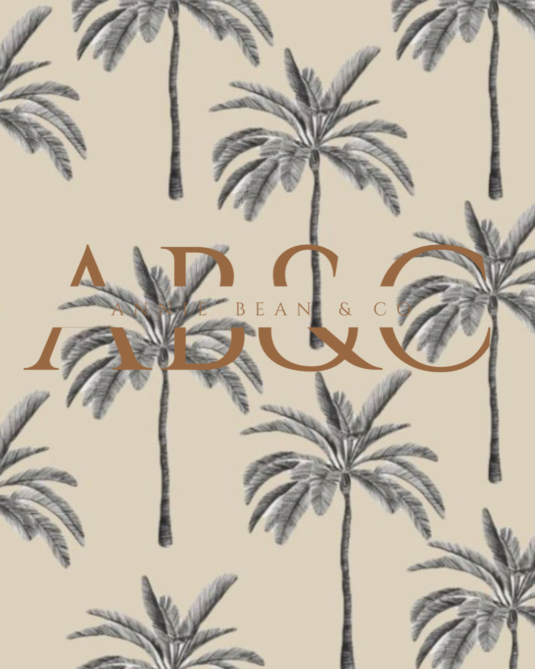 Palm Tree | Bamboo Zip Romper