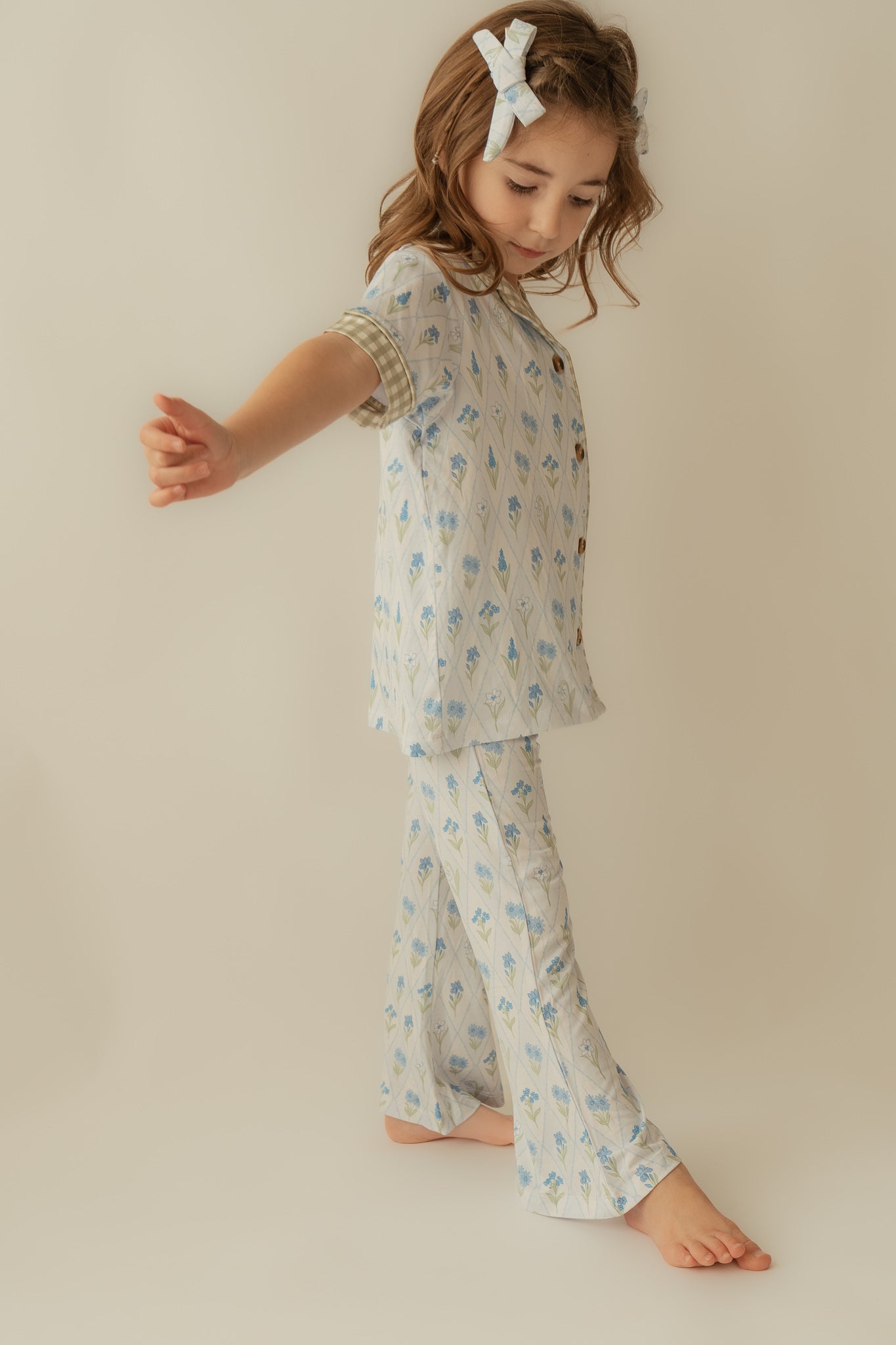 Dainty Floral | Flare Bamboo Two Piece Pajama