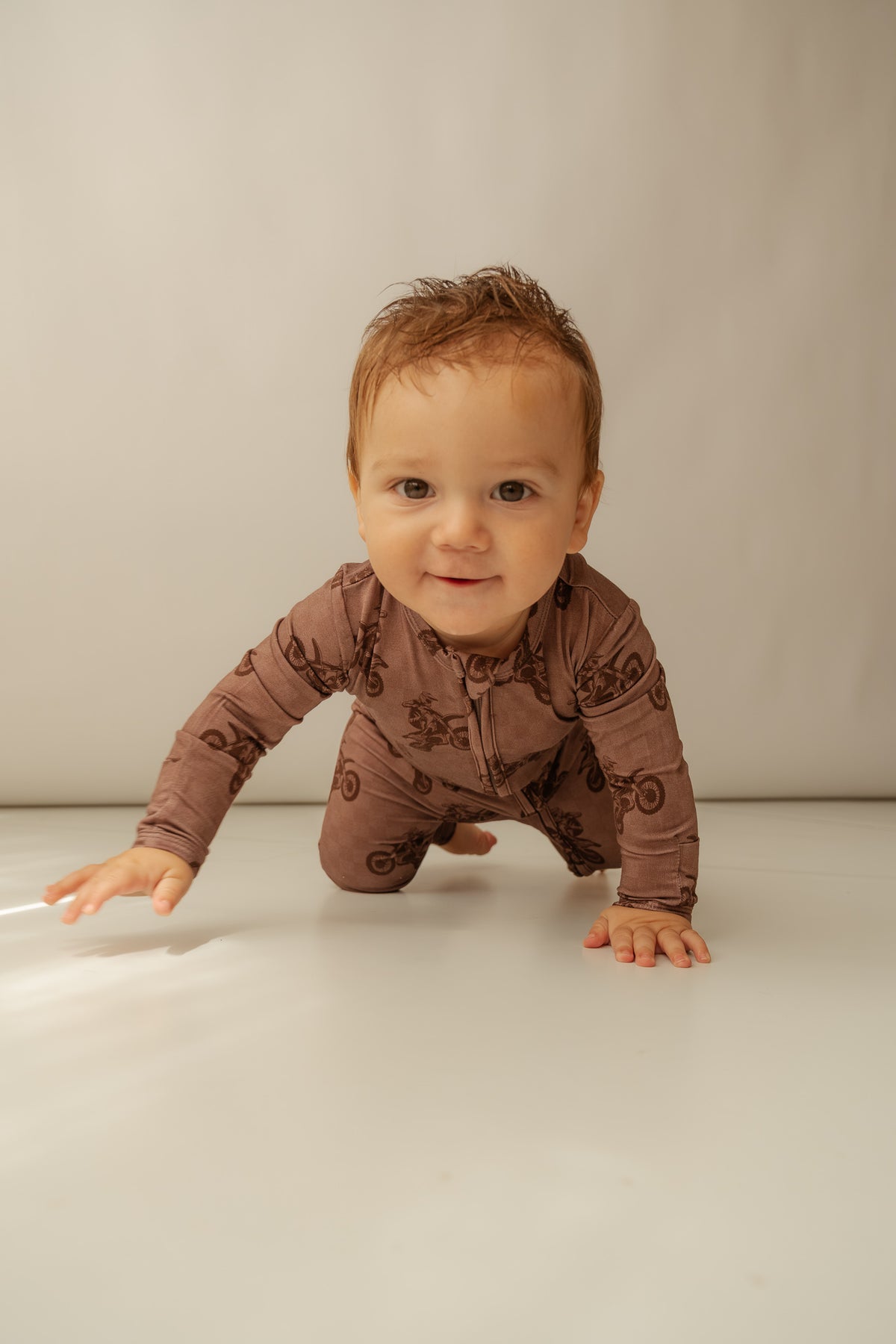 Dirt bike | Bamboo Zip Romper