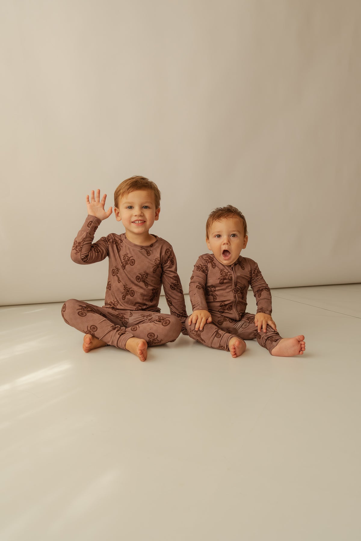 Dirt bike | Bamboo Zip Romper
