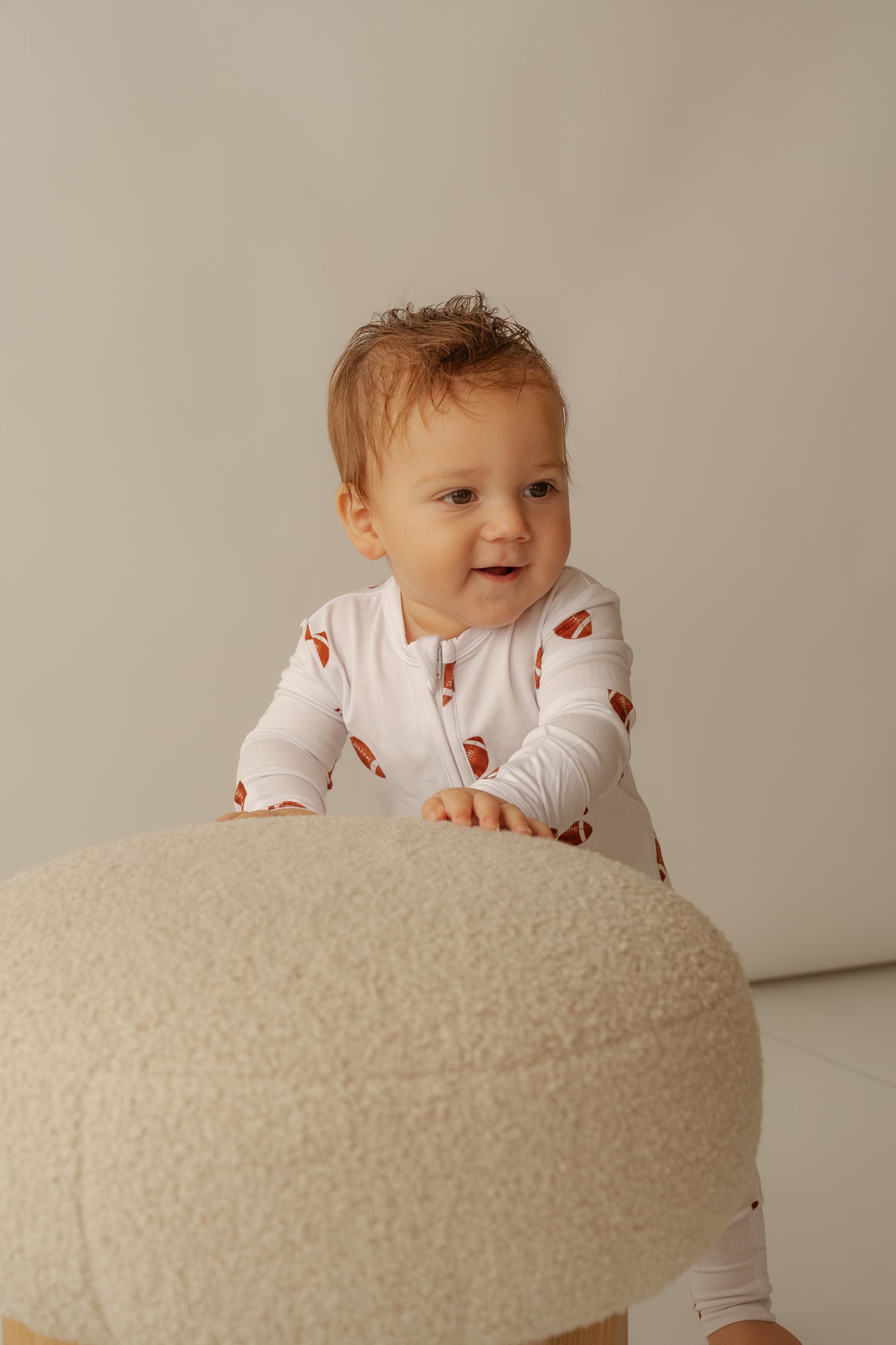 Football Game Day | Bamboo Zip Romper