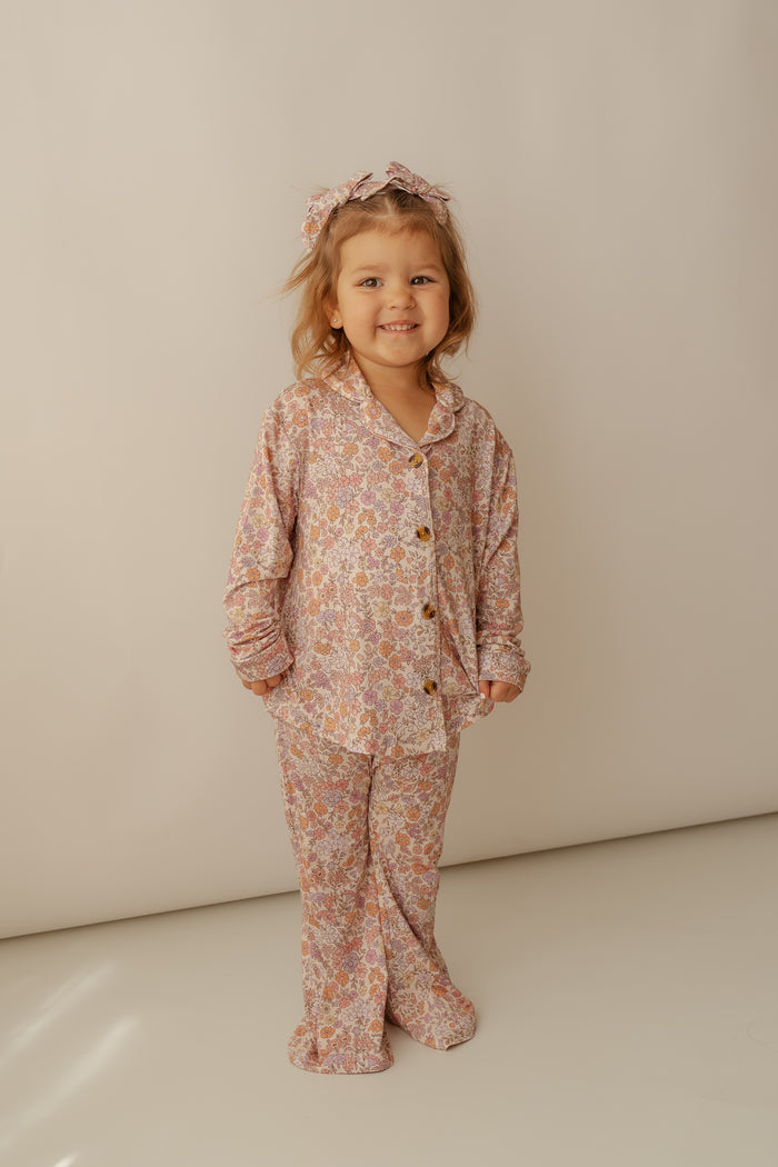 Lavender Floral Garden | Bamboo Two Piece Set