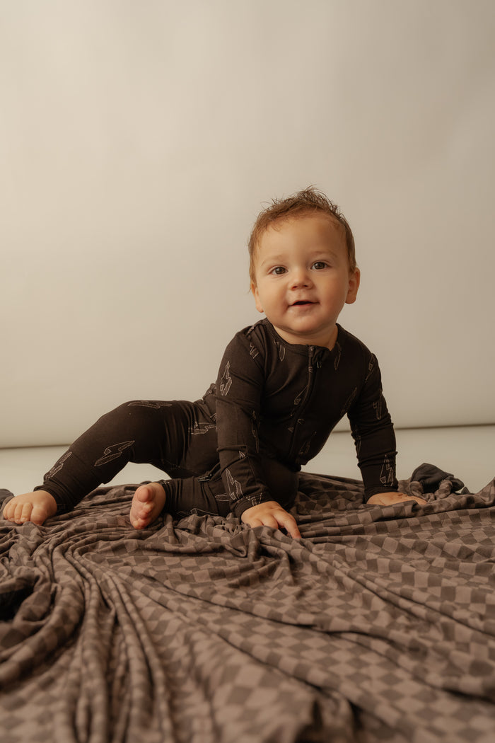 Rad Bolt | Bamboo Zip Romper