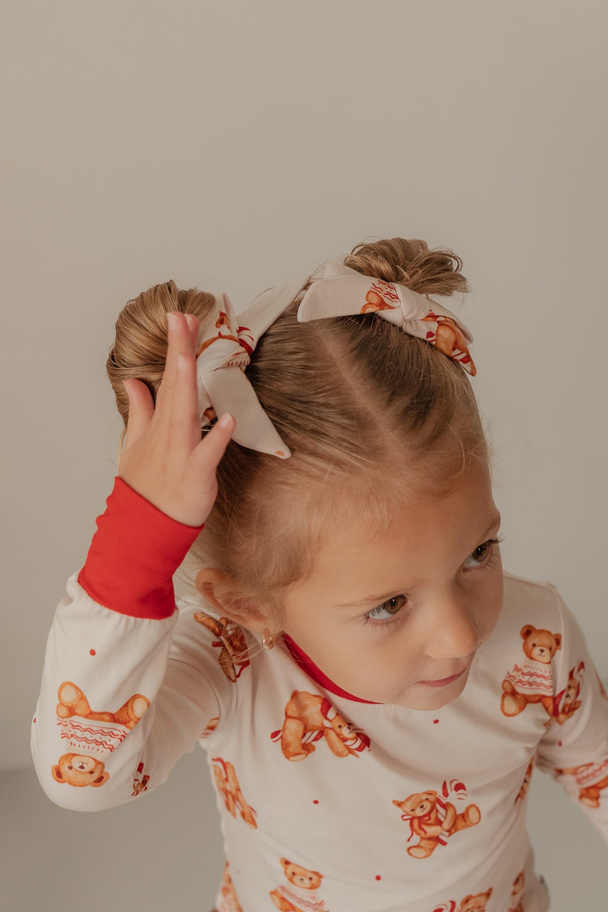 Teddy Christmas | Clip Bow