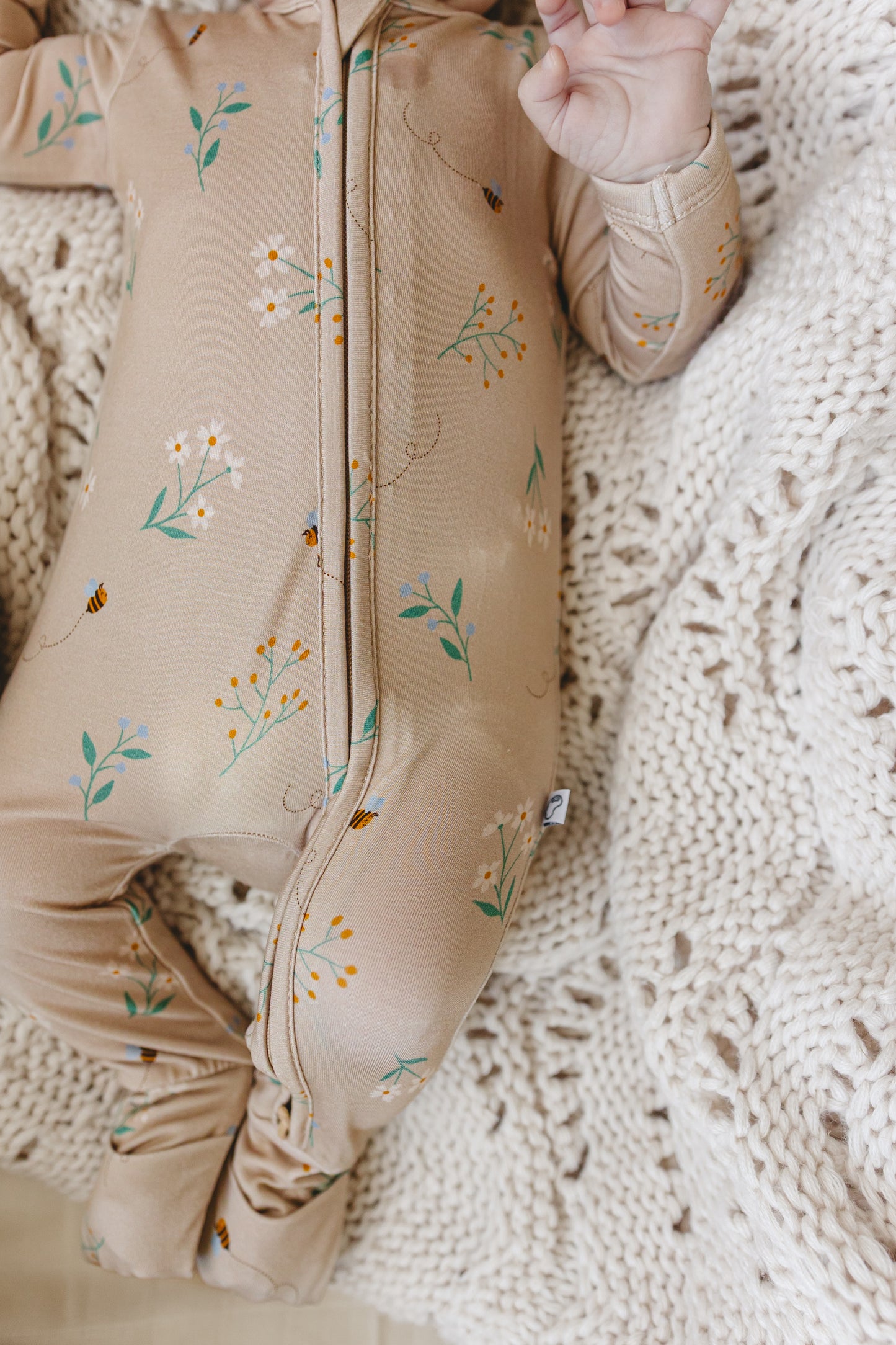 Bee | Bamboo Zip Romper