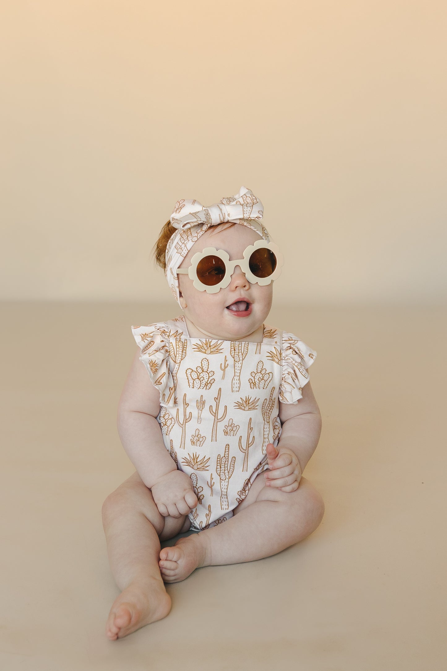 Cream cactus | Bamboo Daywear Bubble Romper