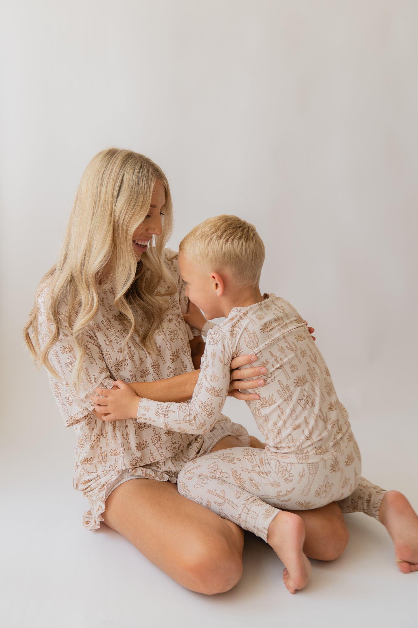 Cream Cactus | Two Piece Pajama