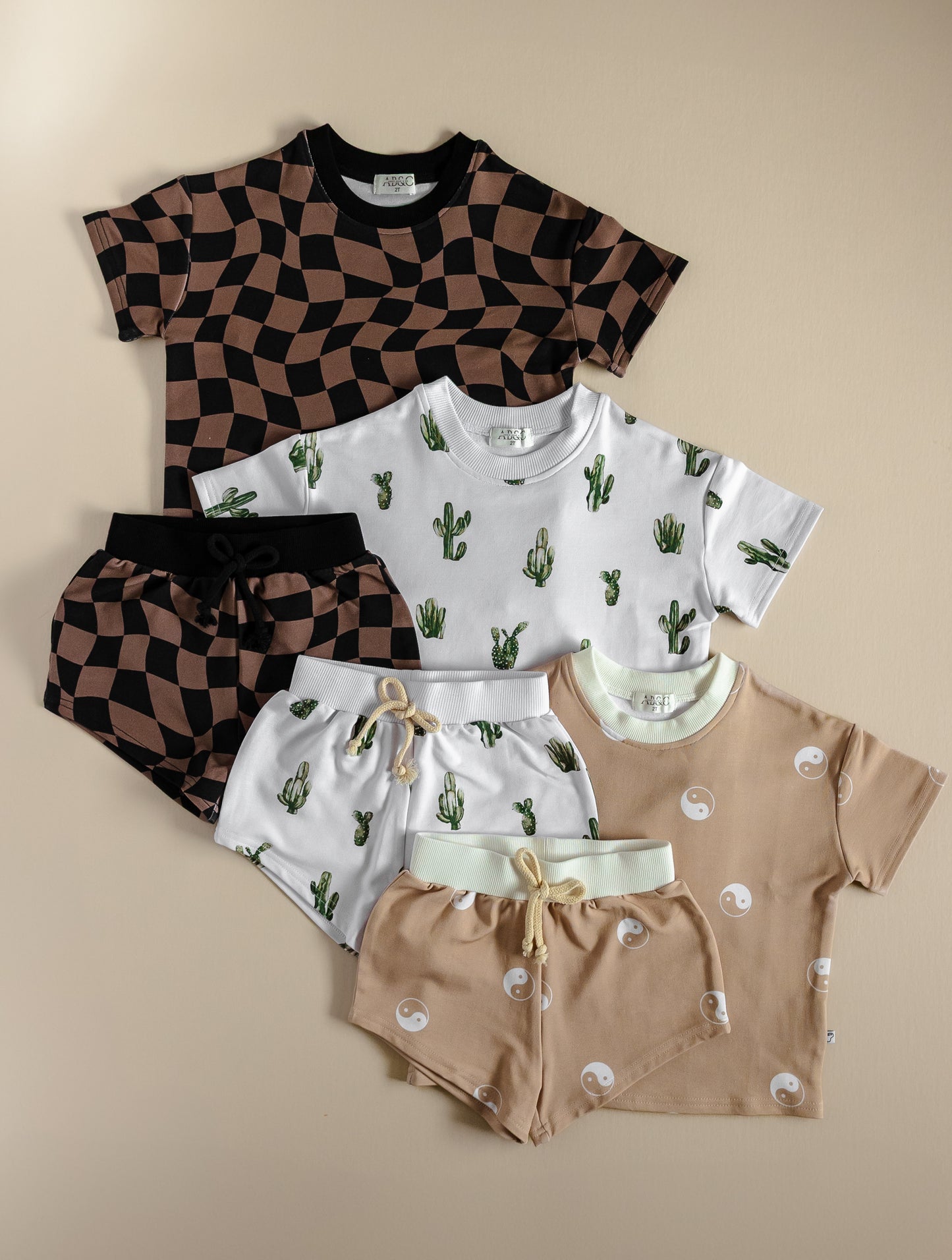 Check | Terry Bamboo Two Piece Daywear