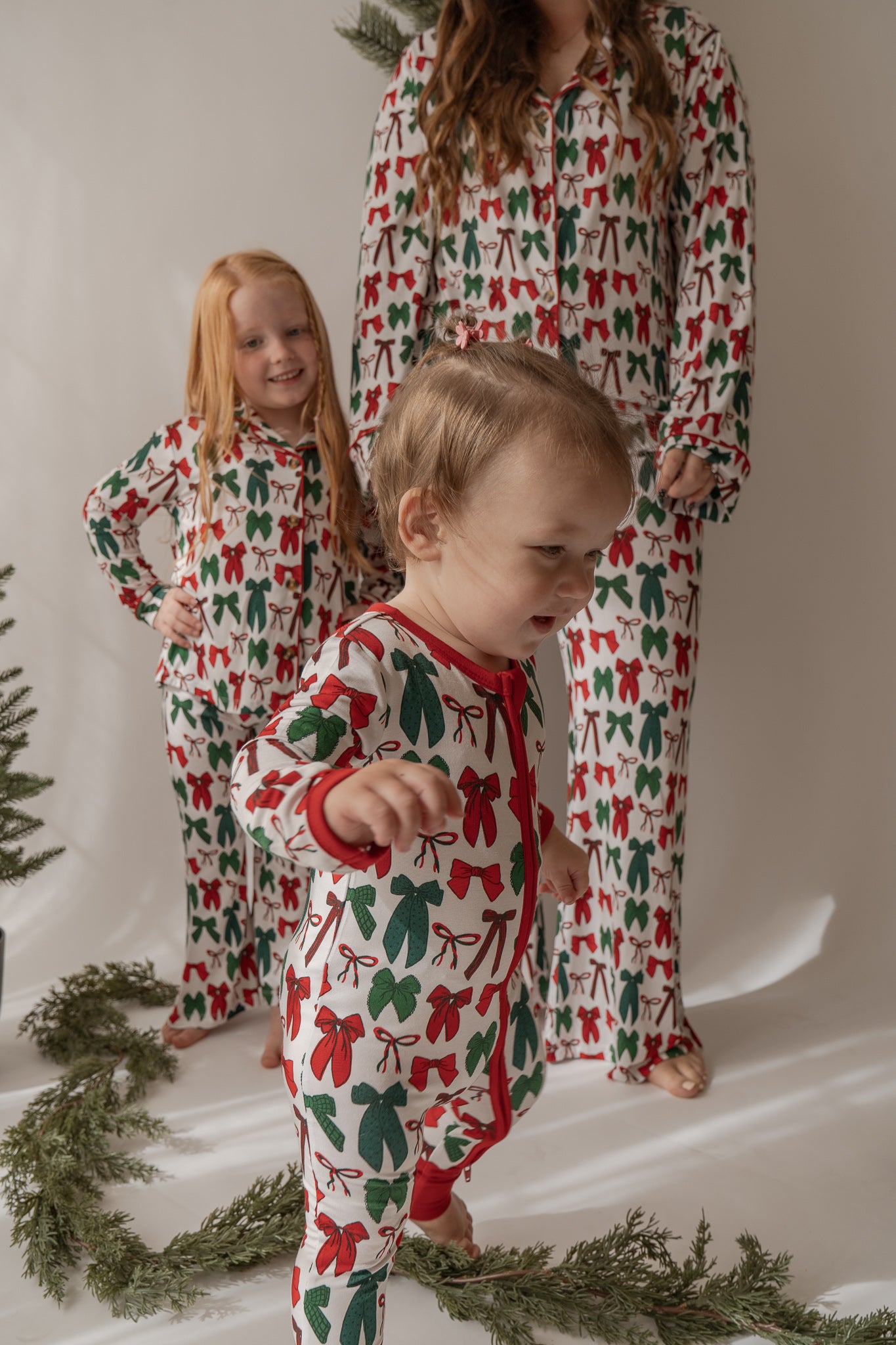 Christmas Bow's | Flare Bamboo Two Piece Pajama