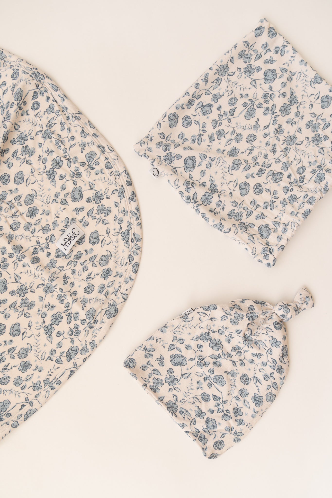 Vintage Floral Swaddle\Beanie Set