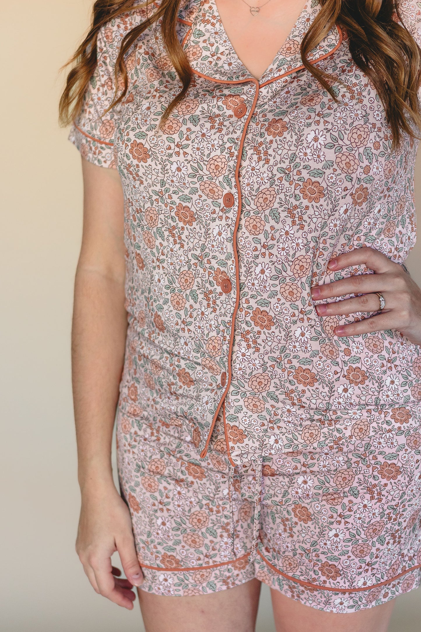 Willow Floral | Adult Women's Bamboo Short Set