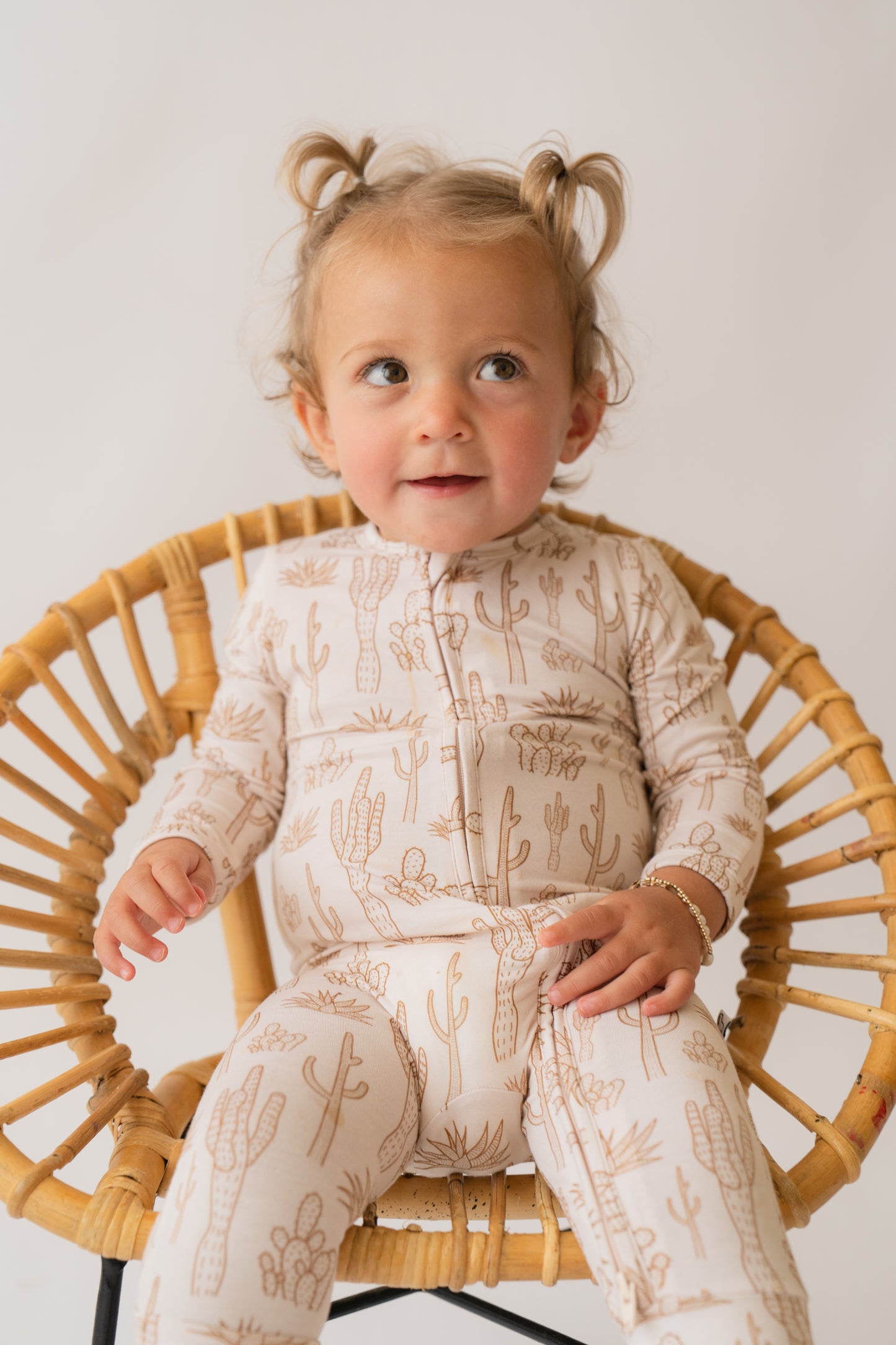 Cream Cactus | Bamboo Zip Romper