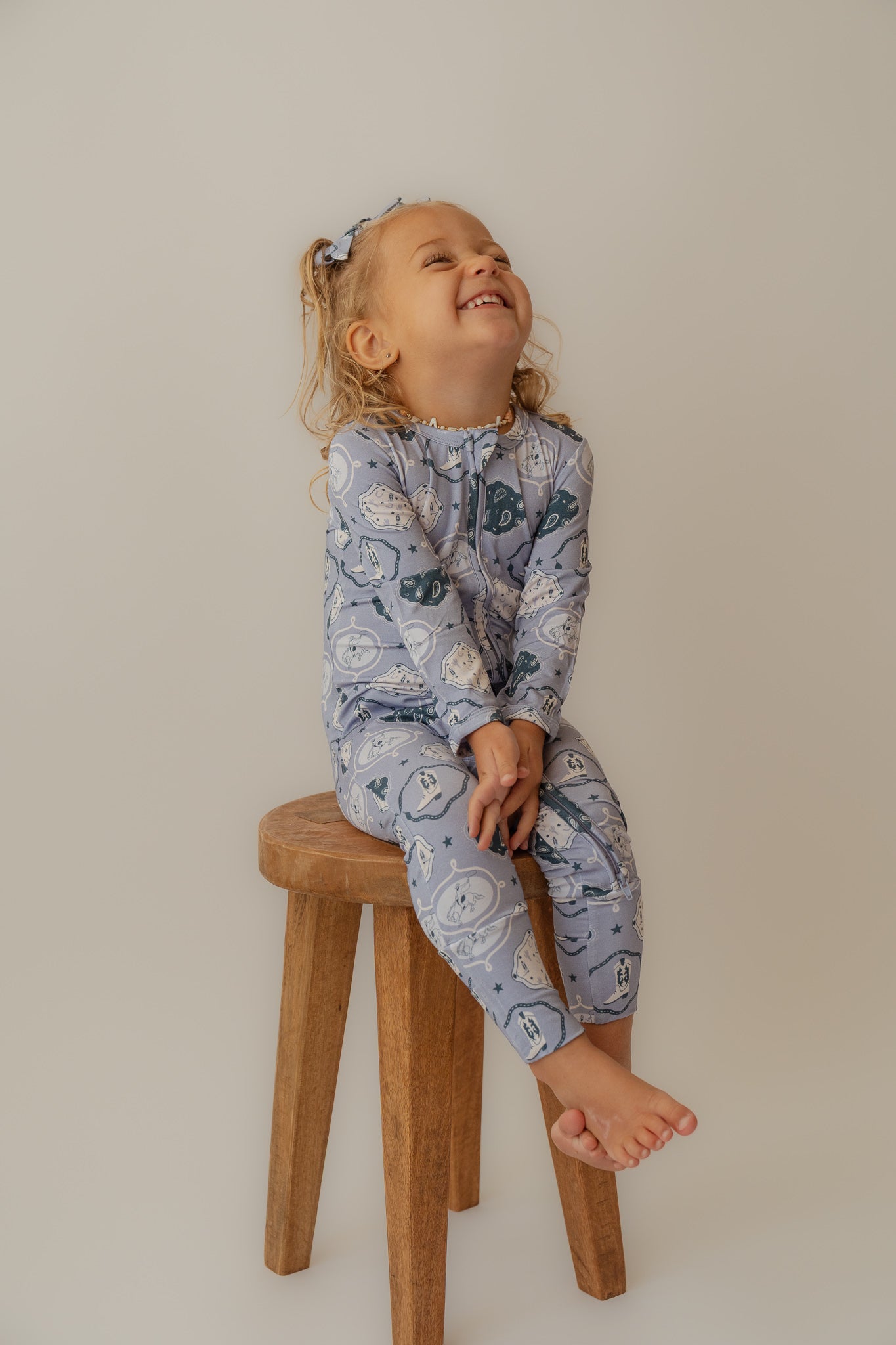 Western | Bamboo Zip Romper