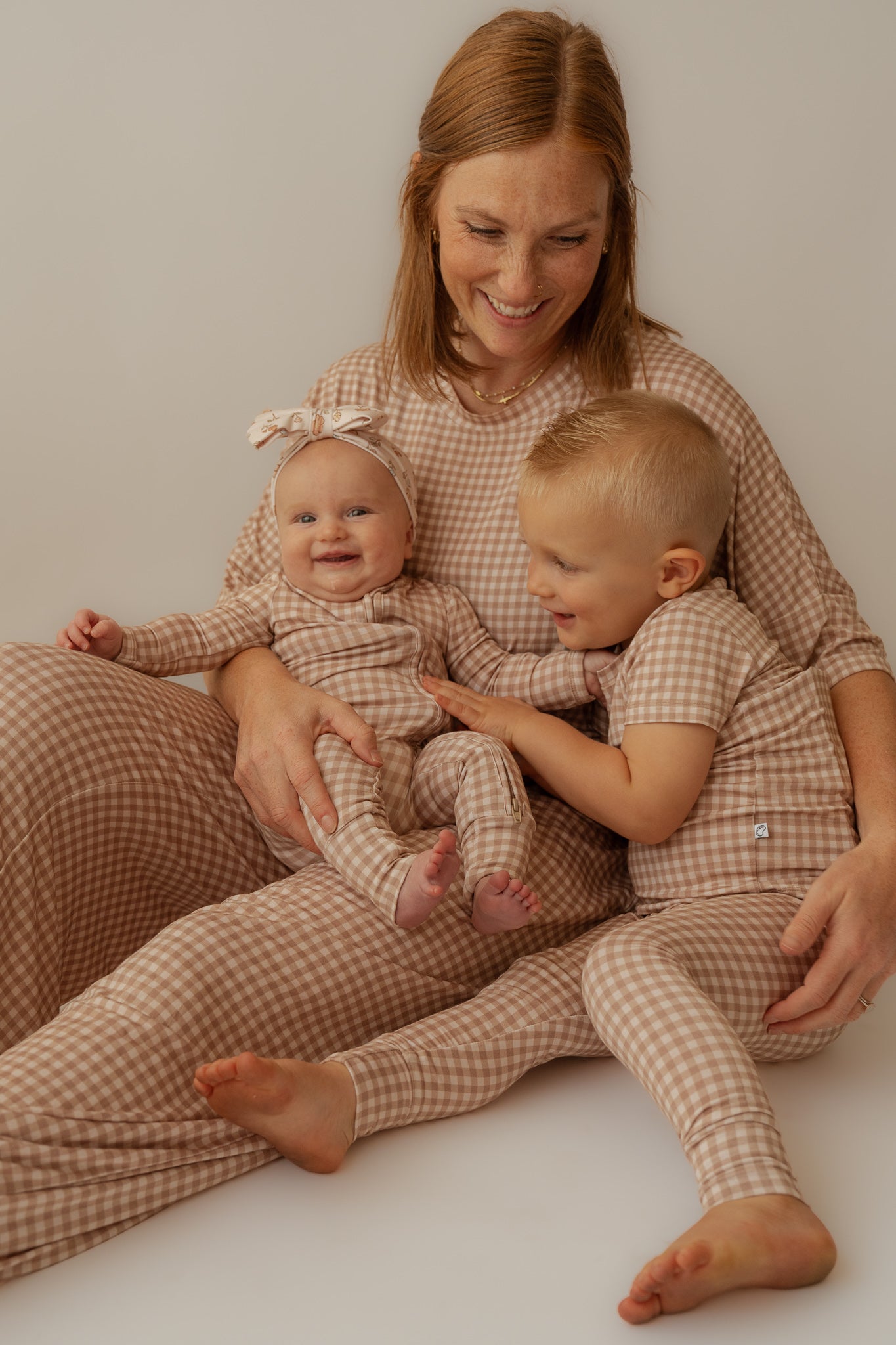 Gingham | Bamboo Zip Romper