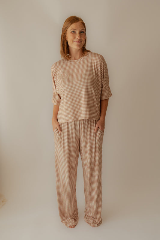 Gingham | Women's Pajama Lounge Set
