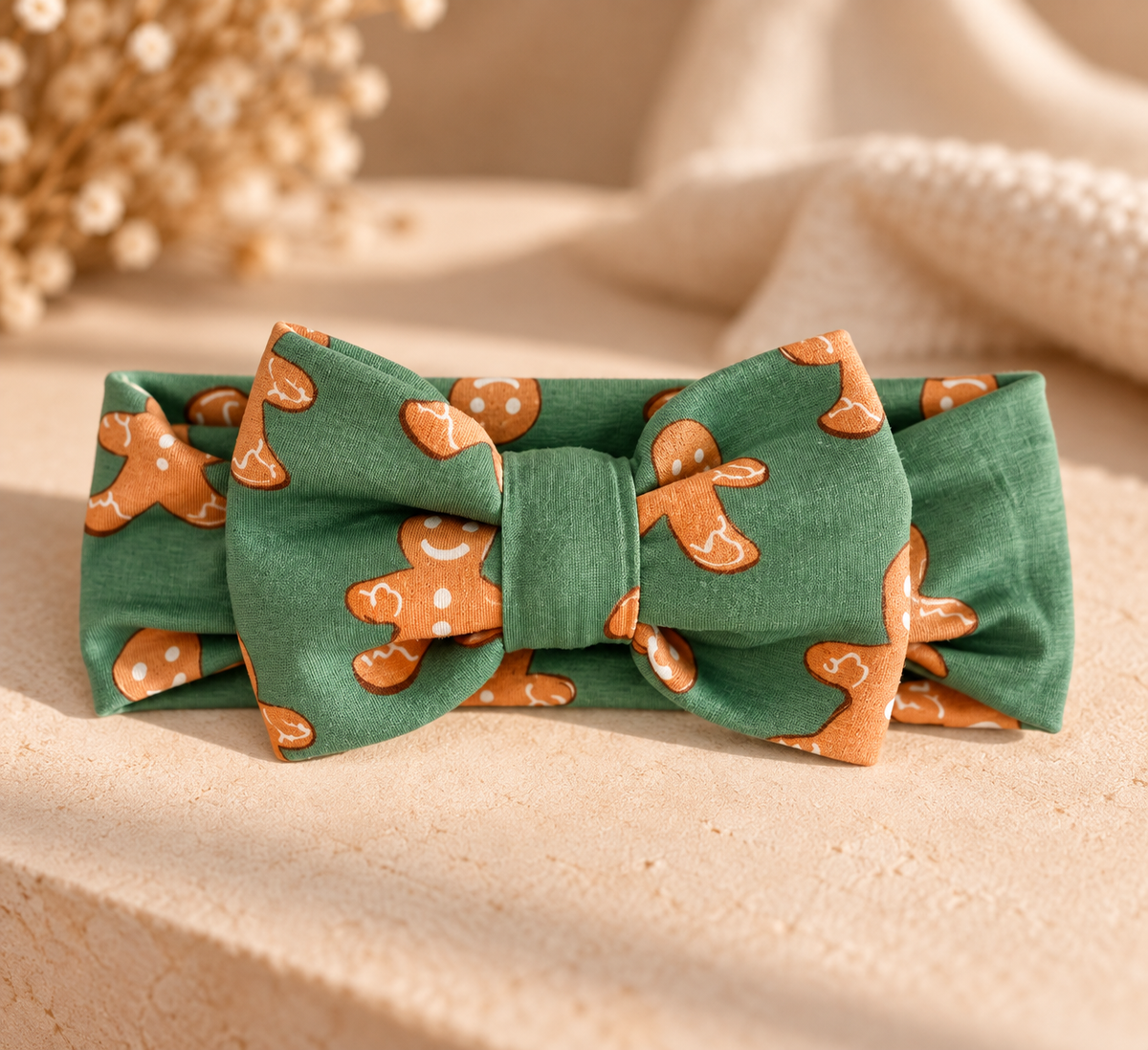 Gingerbread Christmas | Headband Bow