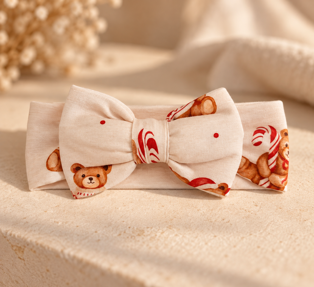 Teddy Christmas | Headband Bow