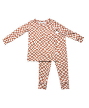 Load image into Gallery viewer, Rustic Checkerboard | Bamboo Two Piece Pajama
