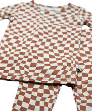 Load image into Gallery viewer, Rustic Checkerboard | Bamboo Two Piece Pajama
