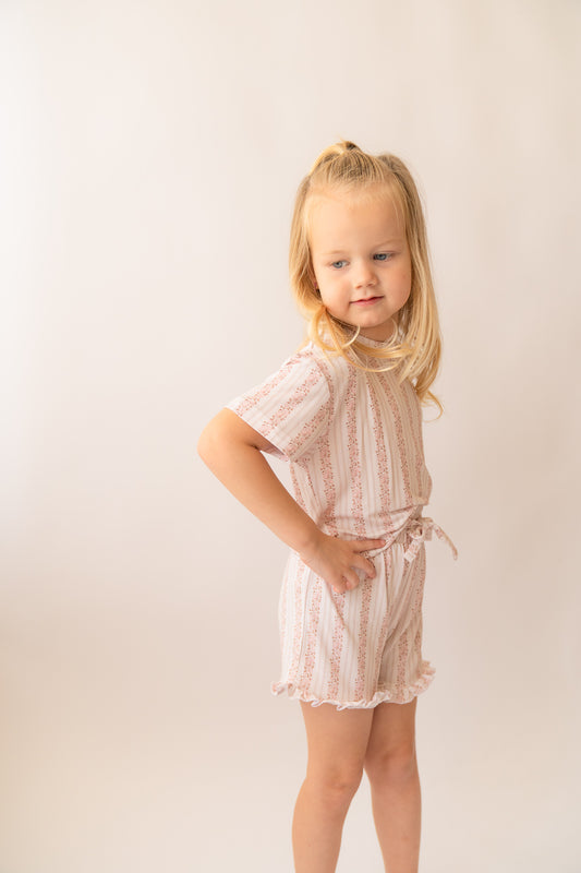Pink Floral | Two Piece Pajama
