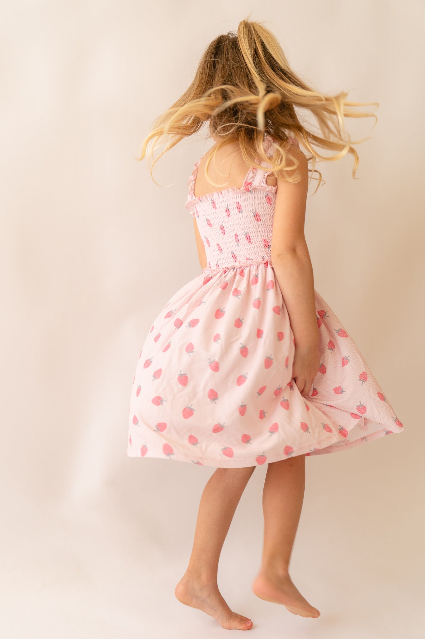 Strawberry | Bamboo Toddler Twirl Daywear Dress