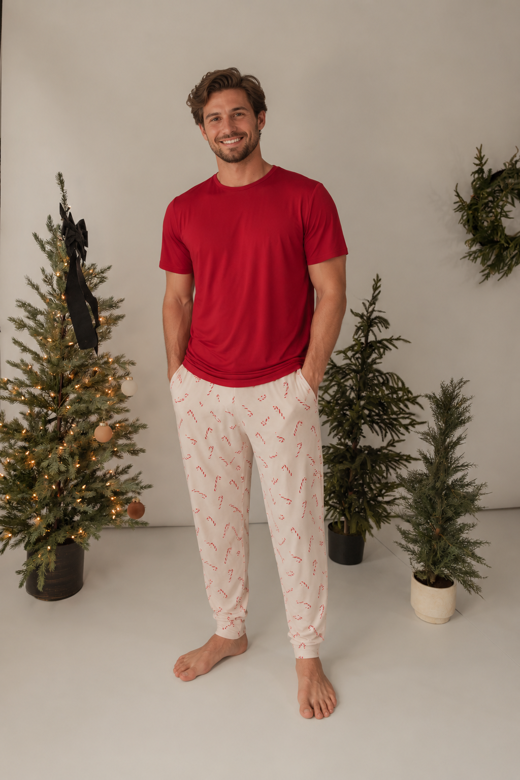 Candy Cane Christmas | Adult Men's Pajamas