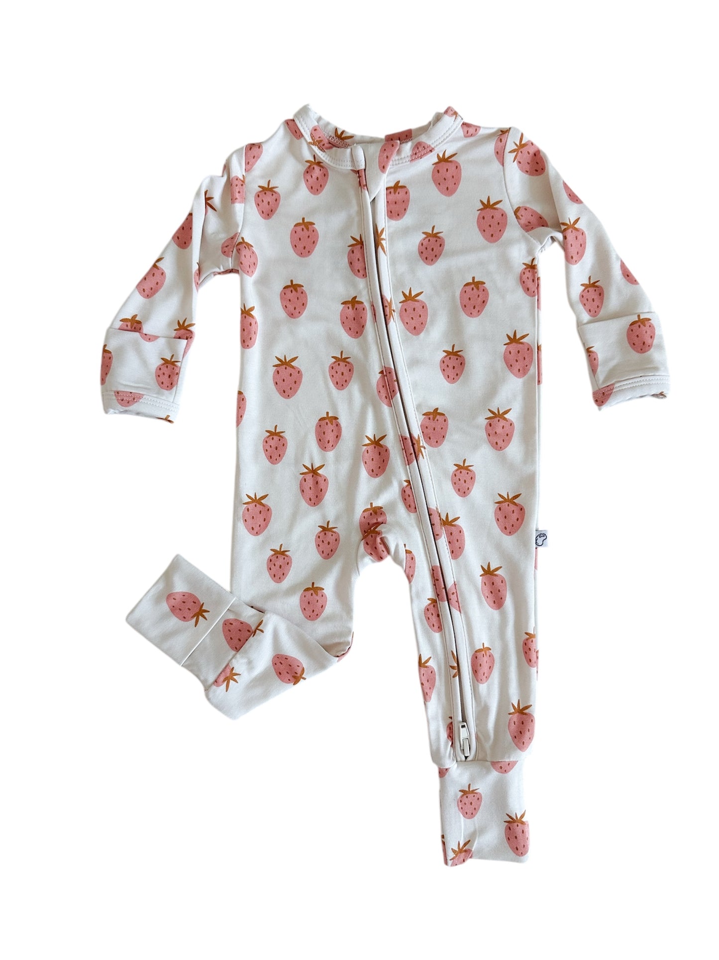 Strawberry | Bamboo Zip Romper