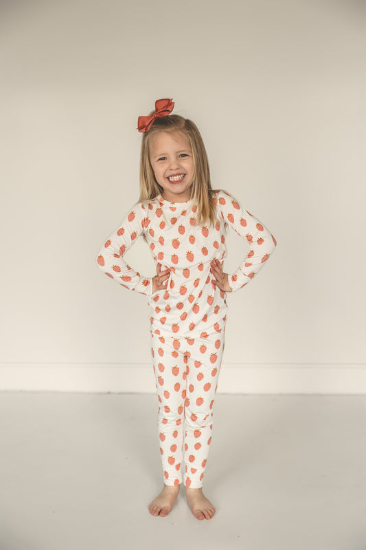 Strawberry | Two Piece Pajama Set