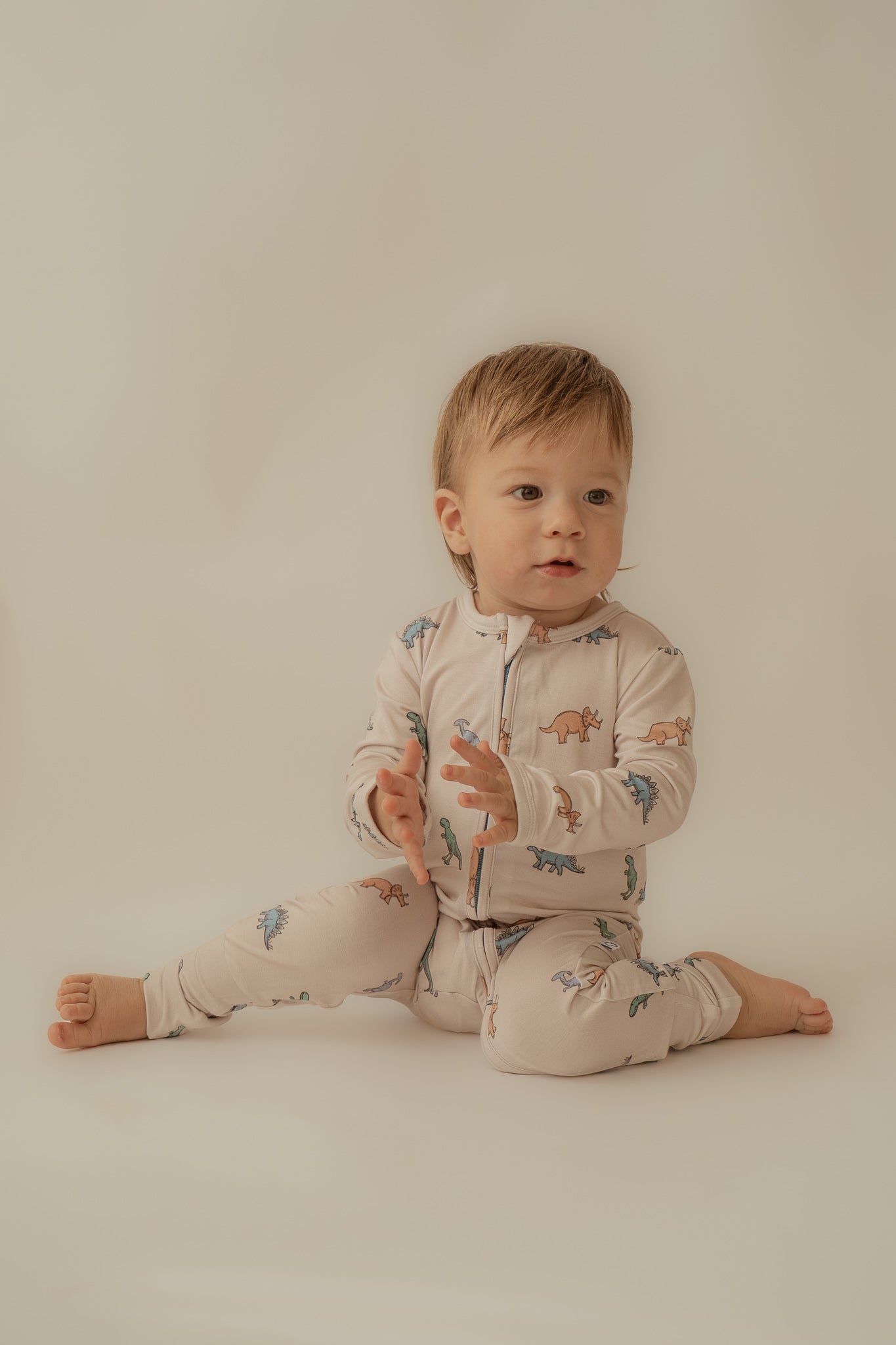 Dinosaur | Bamboo Zip Romper
