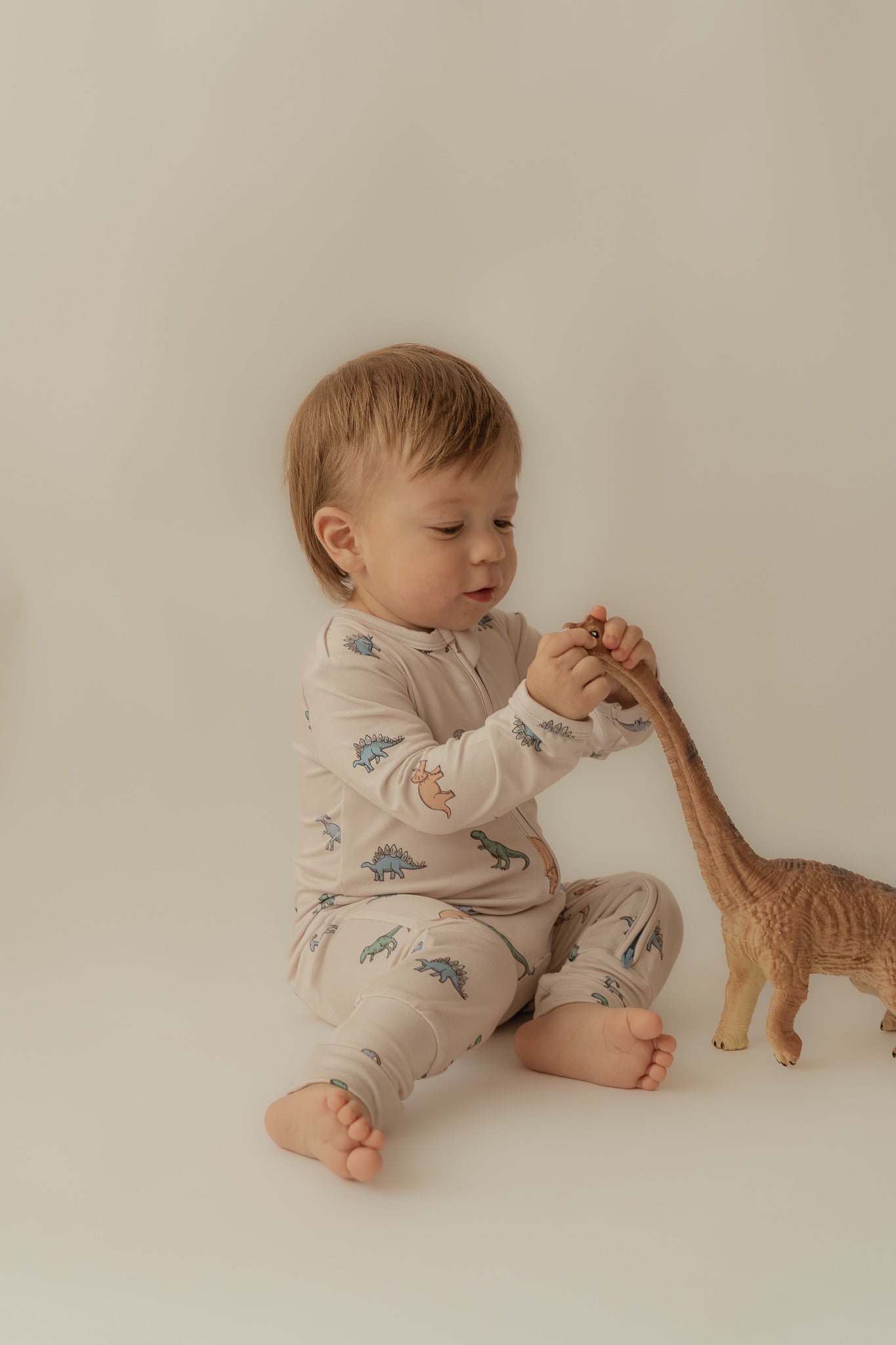 Dinosaur | Bamboo Zip Romper