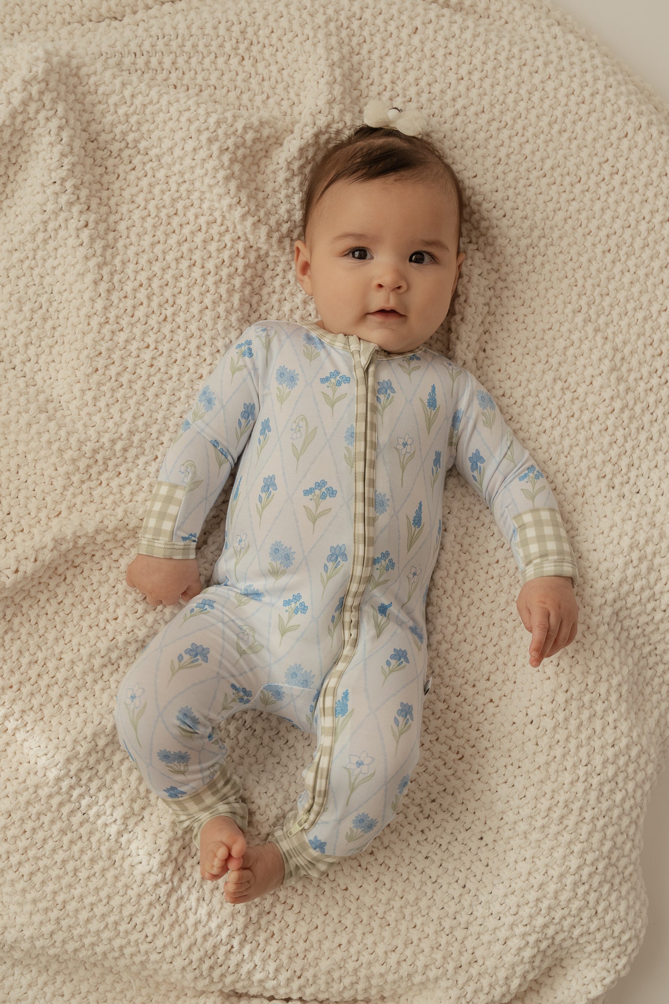 Dainty Floral | Bamboo Zip Romper