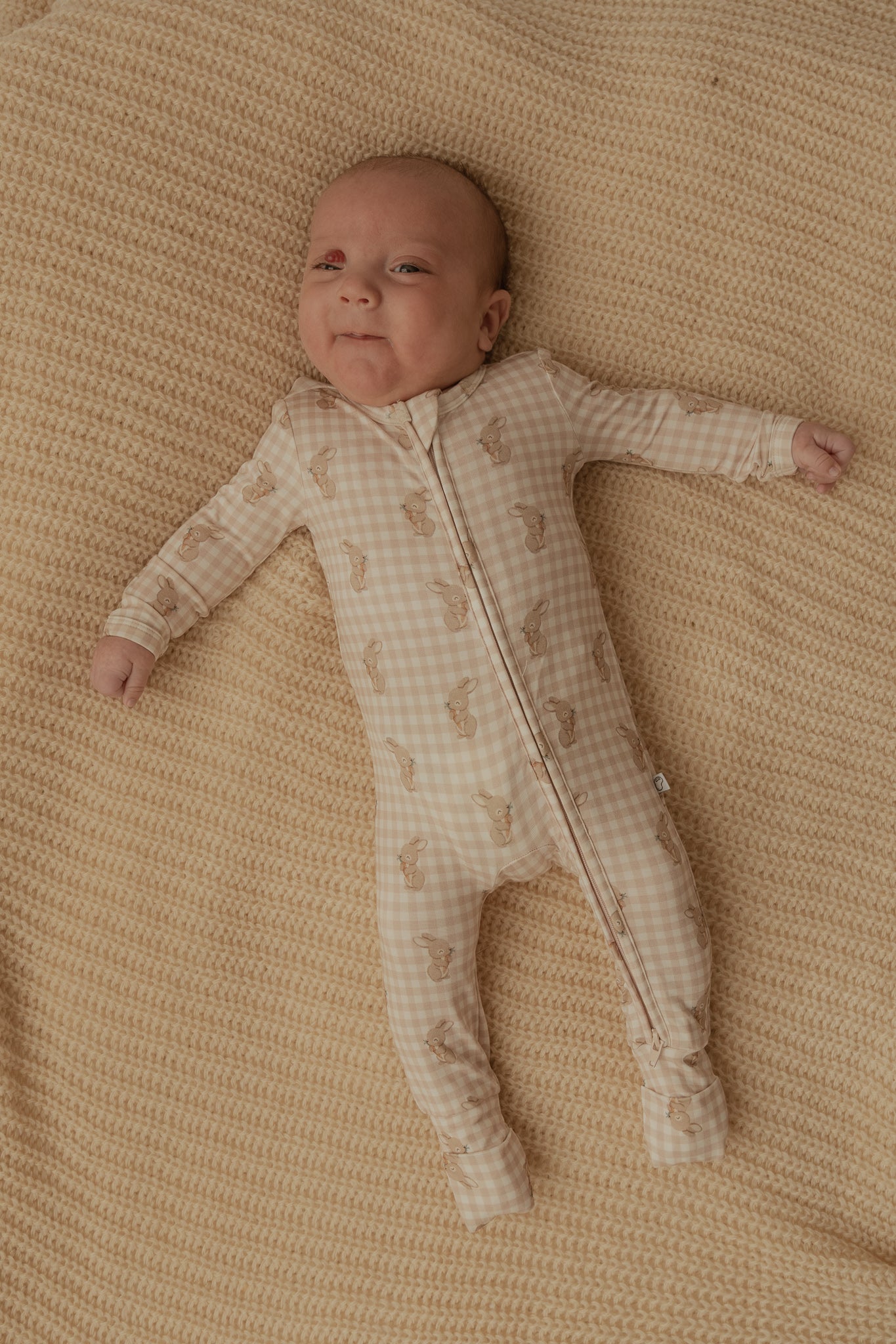 Bunny | Bamboo Zip Romper