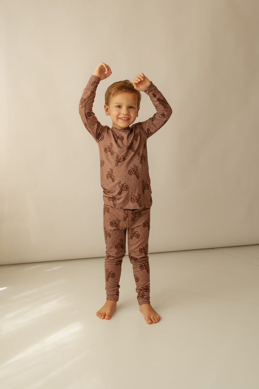 Dirt bike | Bamboo Two Piece Pajama