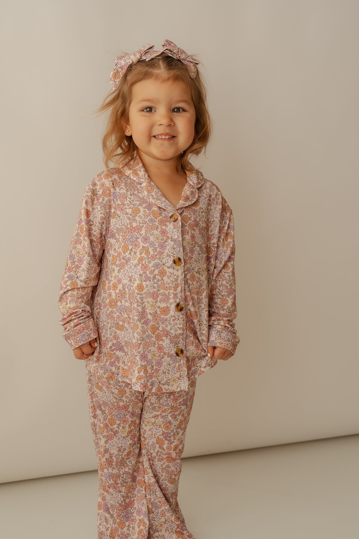 Lavender Floral Garden | Bamboo Two Piece Pajama