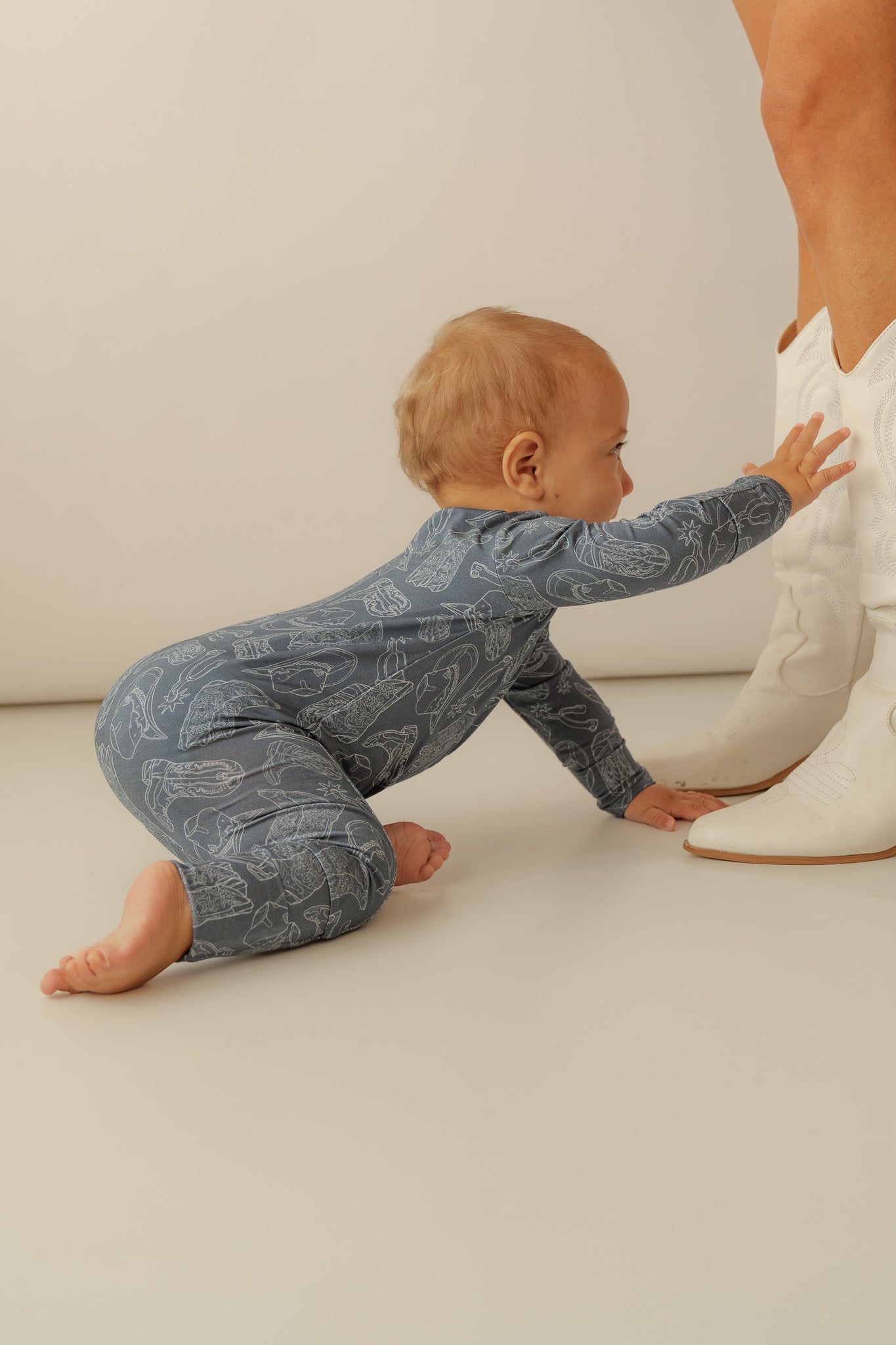 Howdy | Bamboo Zip Romper