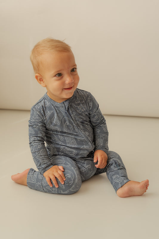 Howdy | Bamboo Zip Romper