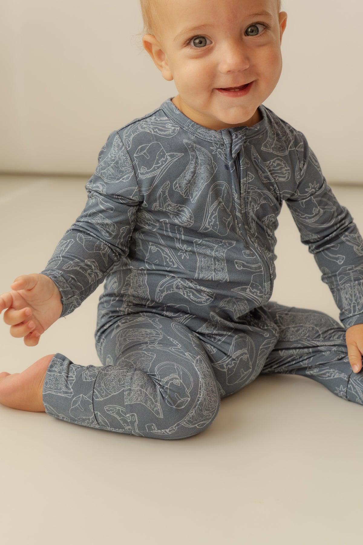 Howdy | Bamboo Zip Romper