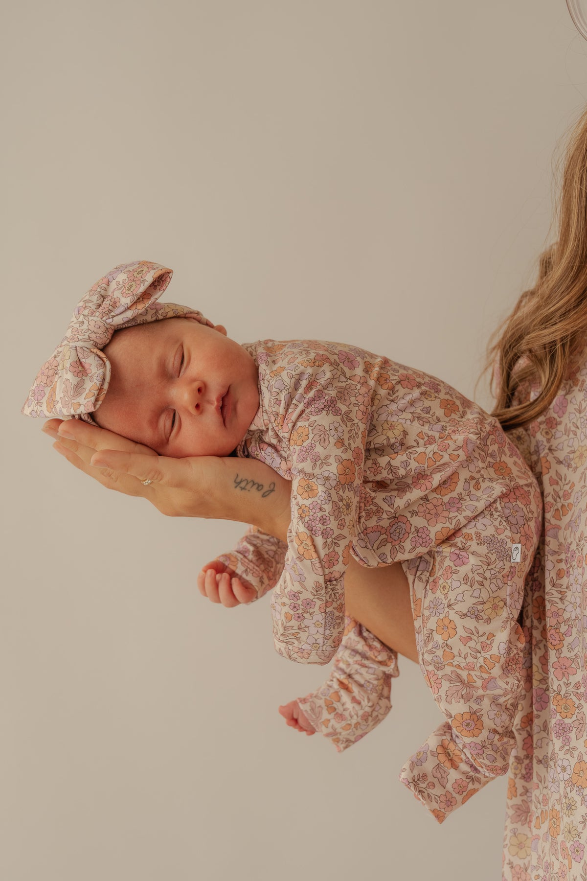 Lavender Floral Garden | Bamboo Zip Romper