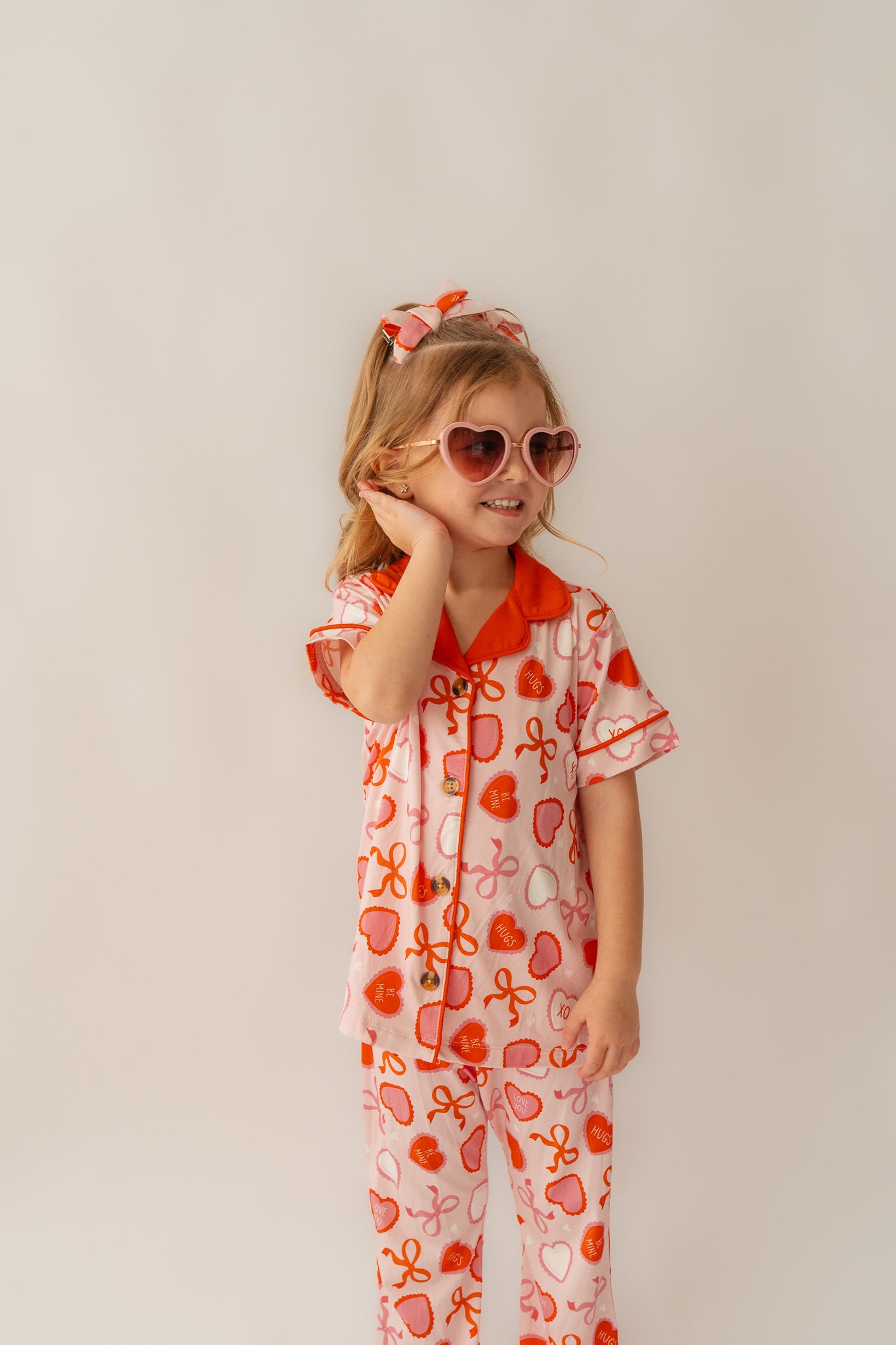 Bow's & Heart's Valentine| Flare Bamboo Two Piece Pajama