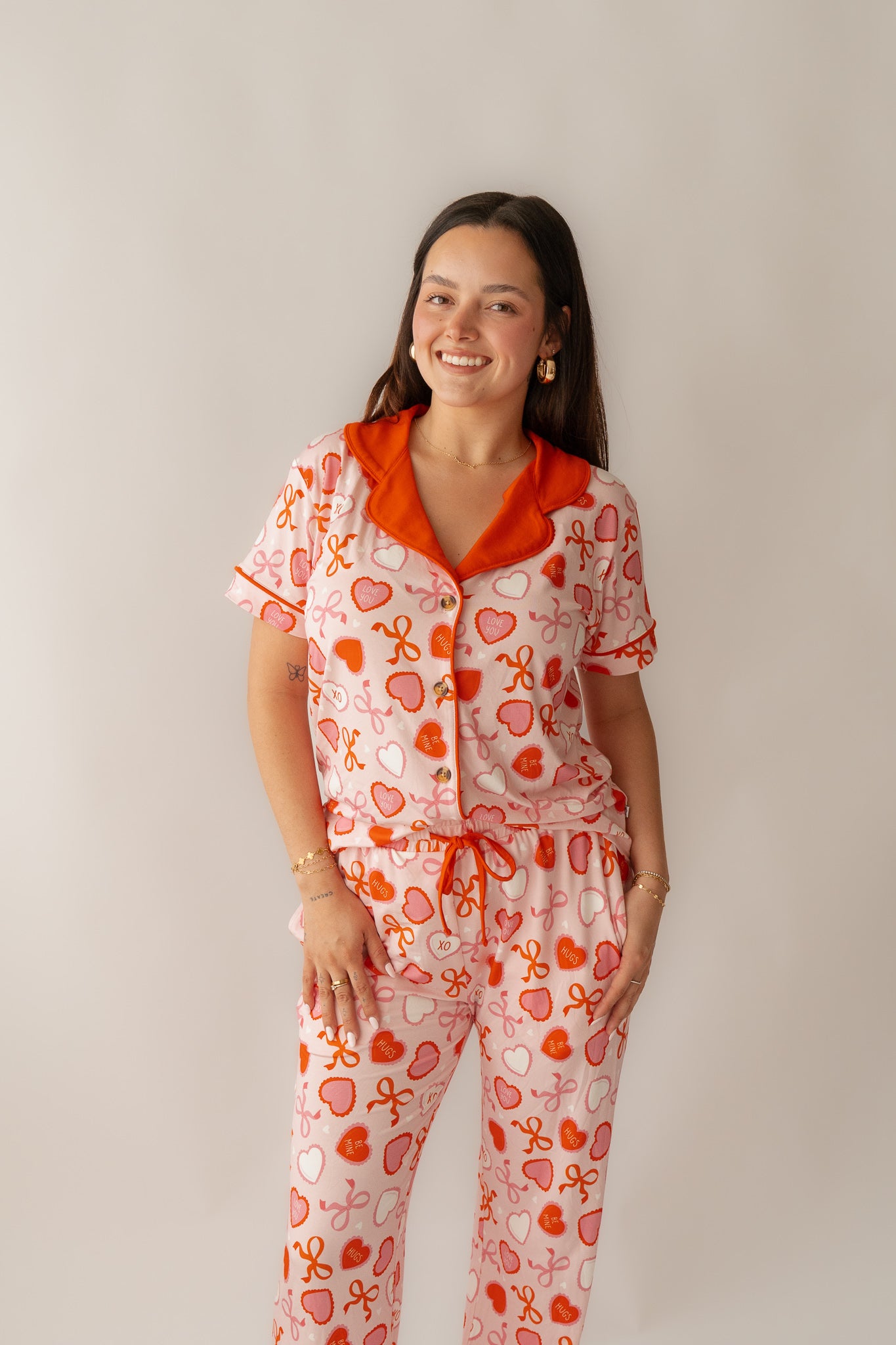 Bow's & Heart's Valentine | Adult Women's Bamboo