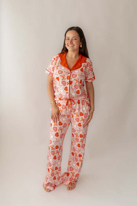 Bow's & Heart's Valentine | Adult Women's Bamboo